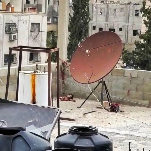 pieces of Ali Faraj and his sister, may they rest in peace, may they tell Allah who did this to them