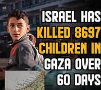 Israel has killed 8697 children