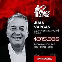 CA-52+Juan+Vargas+TOP+CAREER+IS+AIPAC