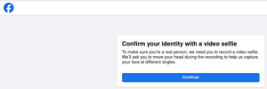 Facebook demands biometric data to gain access to account