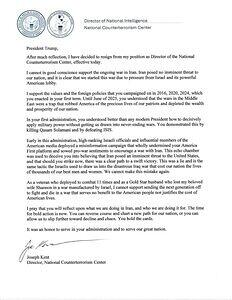 Joe Kent resigns as Director of the National Counterterrorism Center