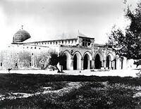 Al Aqsa Mosque in Jerusalem, Palestine 1930