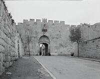Al Asbaat gate in Jerusalem, Palestine 1930