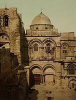Church of the Holy Sepulcher in Jerusalem, Palestine 1905