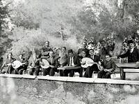 Radio Hona Al-Quds station band in Jerusalem, Palestine 1940