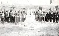 Turkish soldiers at Mamilla Pool in Jerusalem 1895
