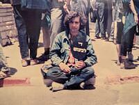 WOMEN IN BLACK PROTEST against the Israeli military occupation, downtown Jerusalem, summer 1992