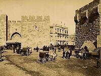 Yaffa Gate in Jerusalem, Palestine 1899