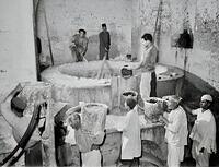 soap factory in Nablus, Palestine 1935